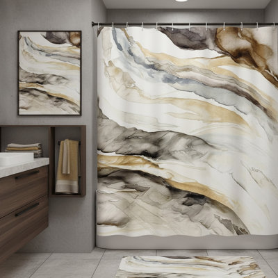 Ensemble de rideau de douche Modern