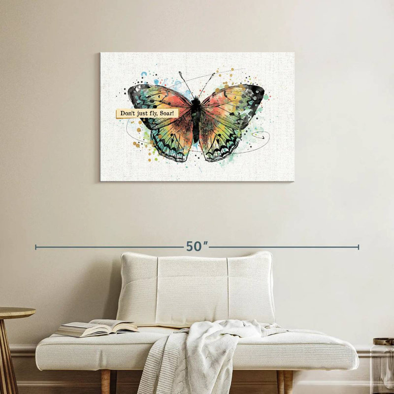 Thoughtful Butterflies I, 24" H x 36" W