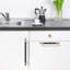Paquet de 20 poignées d'armoire - Poignées de tiroir moletées - Quincaillerie de cuisine durable avec installation facile - Comprend les vis de fixation-115641392-115641388