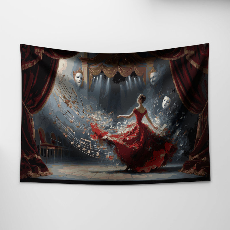 Tapisserie murale «Music», 51 po x 60 po