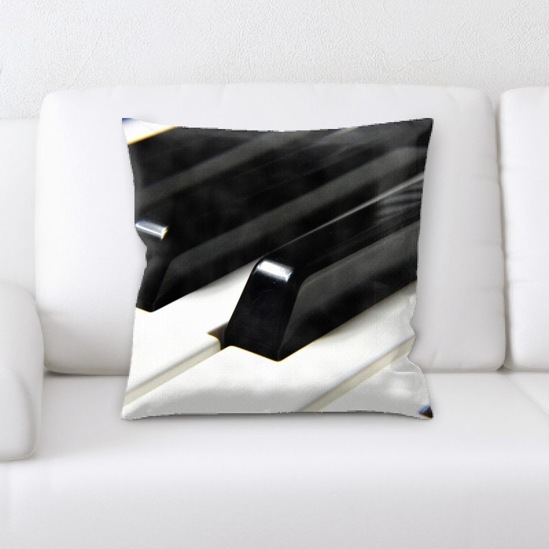 Coussin décoratif close up Piano