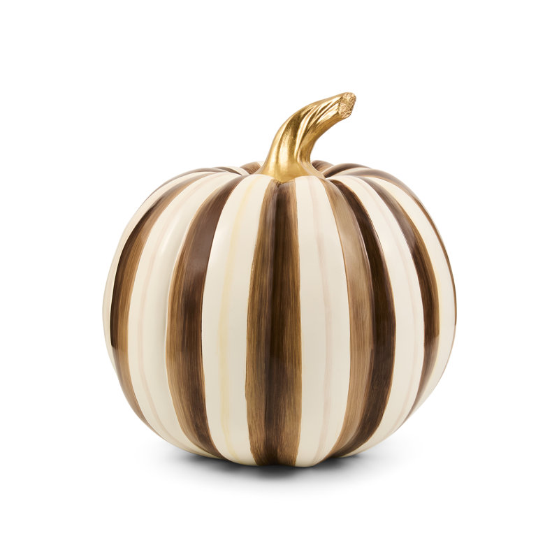 Chocolate Stripe Medium Pumpkin, Chocolate
