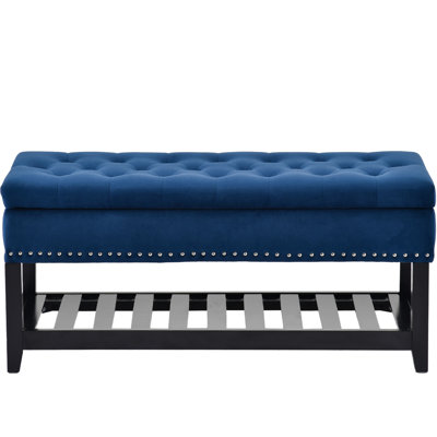 Banc de rangement en bois massif Radwa
