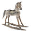 Statue Lyerly en bois à bascule avec selle ornementale