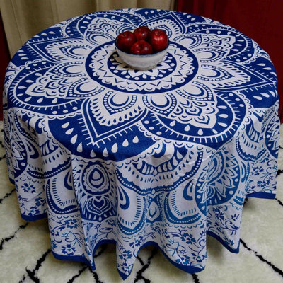 Norazn 100% Cotton Blooming Tablecloth