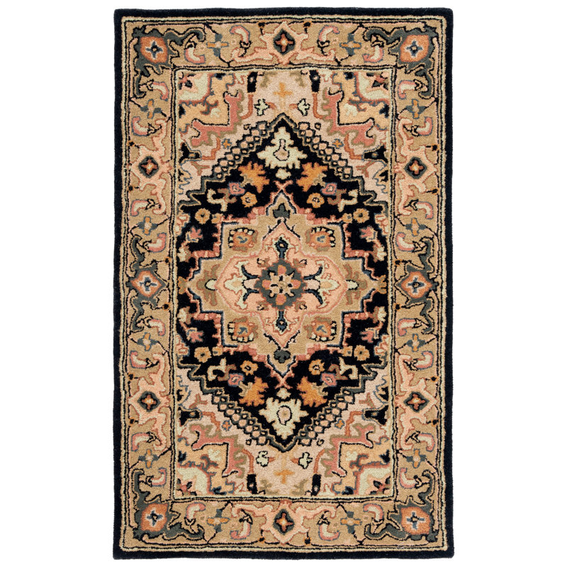 Tapis oriental en laine touffeté à la main Coralena, Rectangle 2 pi x 3 pi