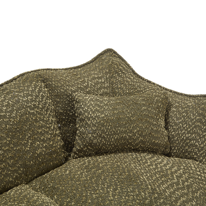 Olive chenille, ajoutant une touche d'élégance à votre espace deux chaises pour une détente confortable, convient à tous les âges