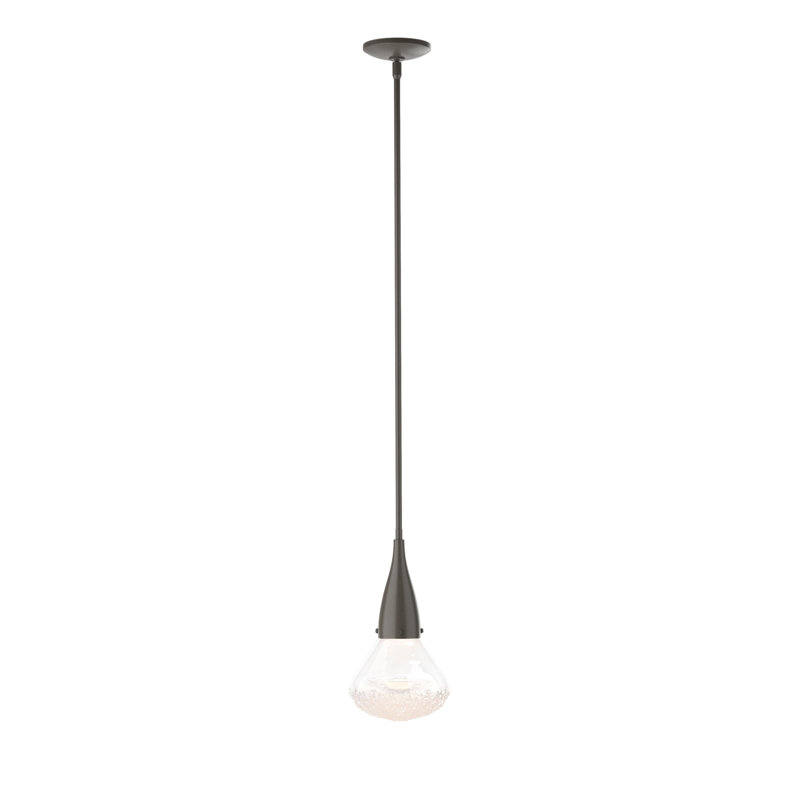 Fritz 1 - Light Single Teardrop Pendant, Dark Smoke