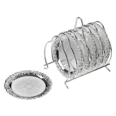 Queen Anne Coaster Set With Holder