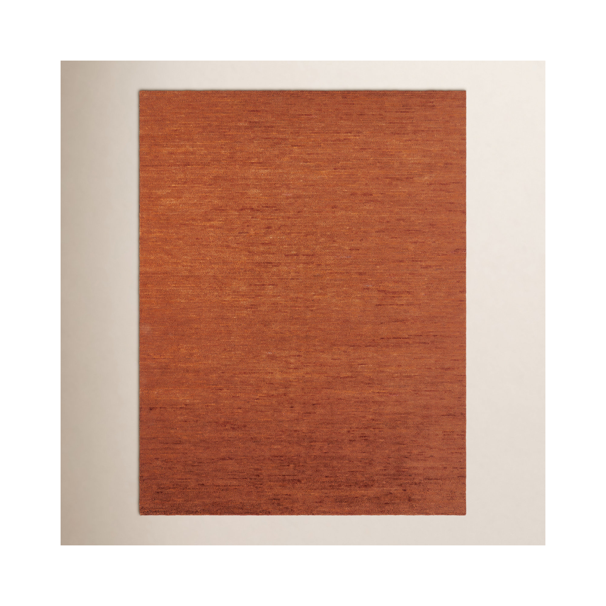Schwenzer Sunset Ember Hand-Knotted Wool Area Rug, Rectangle 10' x 14'