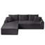 Canapé modulaire modulaire avec coussins décoratifs-661801007
