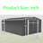 Durable Outdoor Storage Shed With Triple Hinged Doors – Heavy-Duty Colored Steel Panels (0.25Mm) – Weatherproof, Scratch-Resistant & Modern Garden Storage Or Backyard-111367458