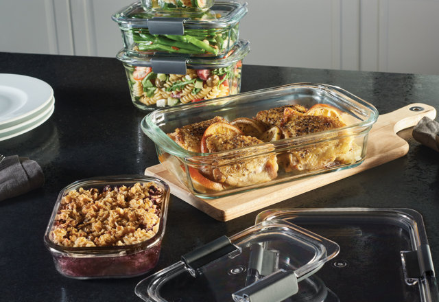 Glass food storage & dispensers