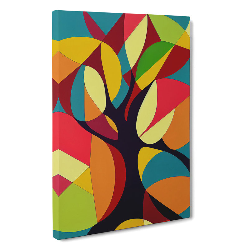 Bold Tree Art No.1 - Print, Wrapped Canvas, 76cm H x 50cm W x 3cm D, No Matte