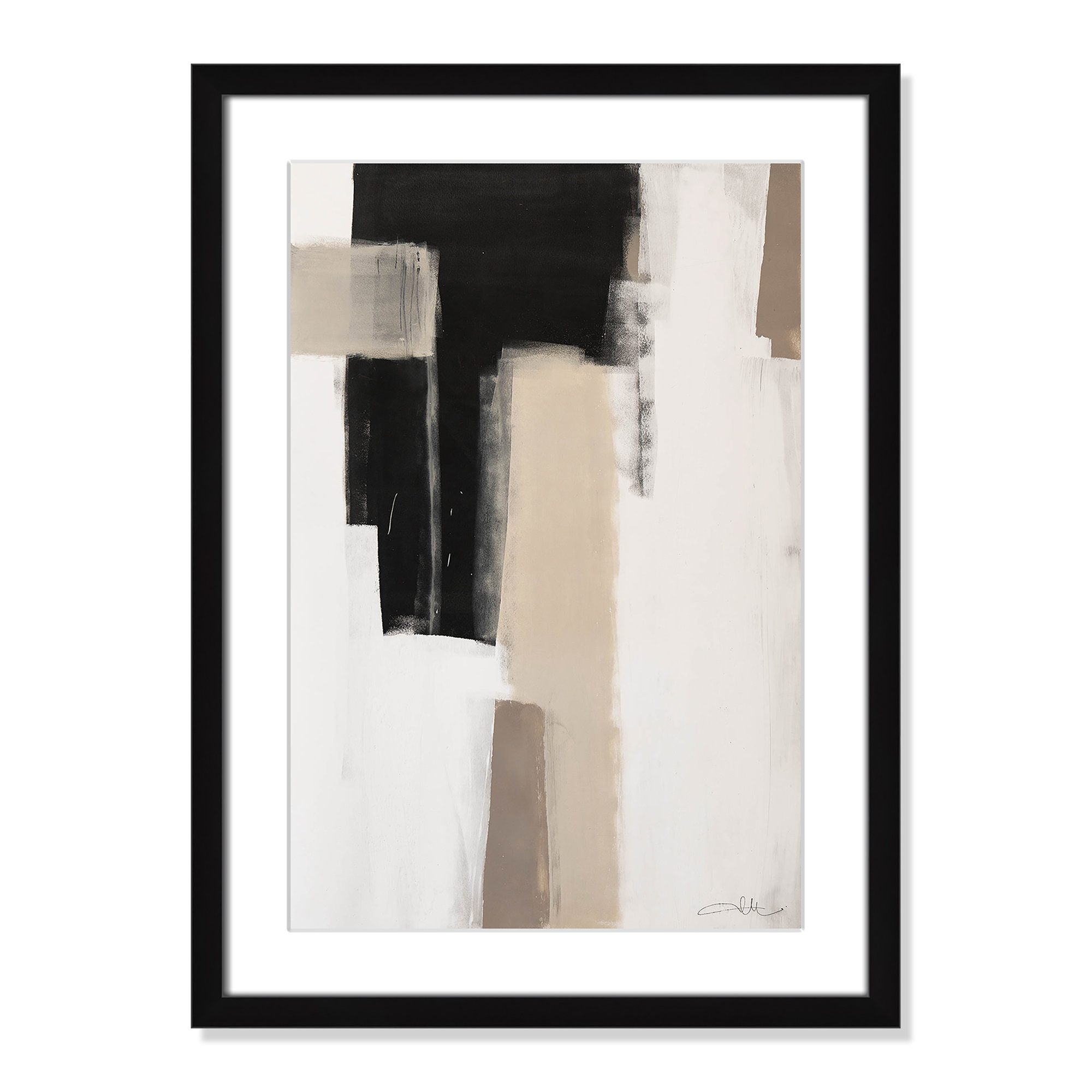 Earth Scapes I by Casa Fine Arts, Black Matted Picture Framed, 23" H x 17" W x 1.25" D