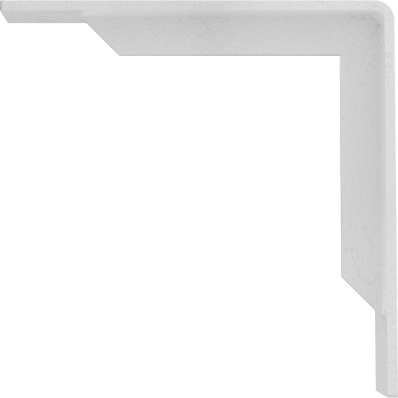 Support en acier Stockport, H 10 po x l 2 po x P 10 po, Blanc martelé