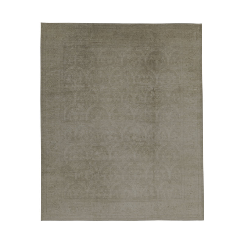 Tapis gris anthracite de haute qualité noué à la main Ziegler