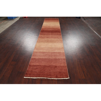 One-of-a-Kind 2'6" X 12'2" New Age Runner Wool Area Rug in