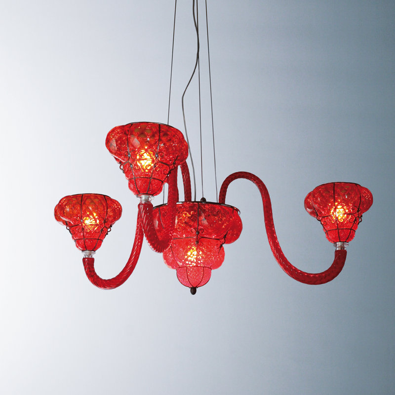 6 - Light Shaded Chandelier