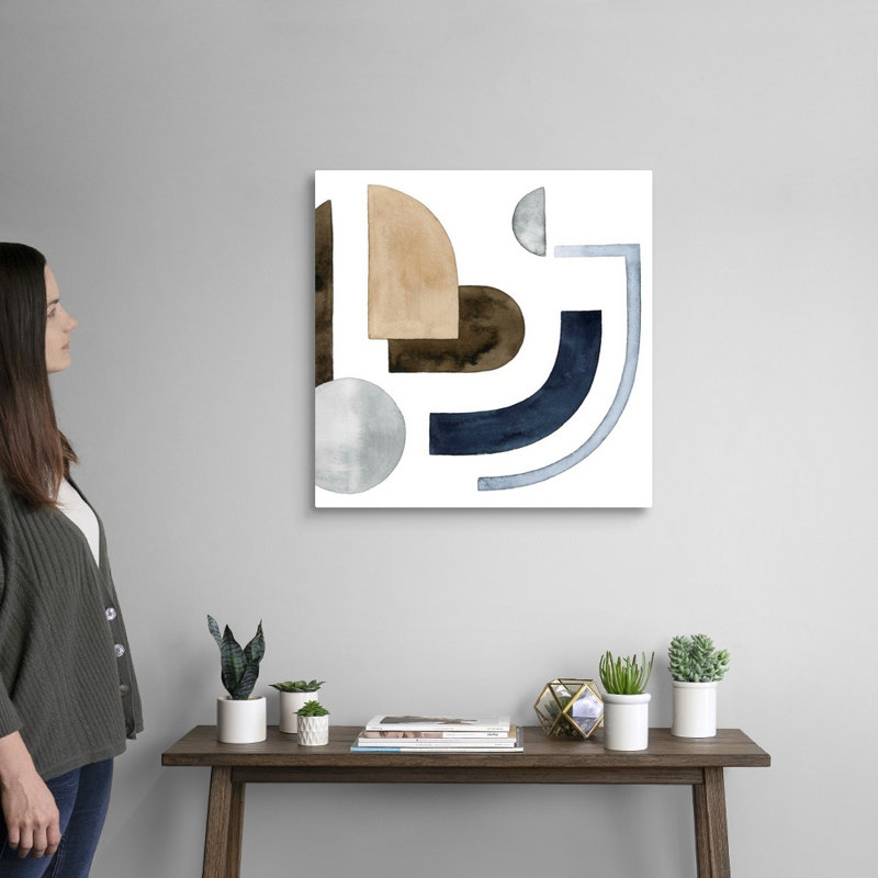 Déplacement des pièces III par Grace Popp - reproduction d'art sur toile, H 24 po x l 24 po x P 1,25 po, Toile tendue