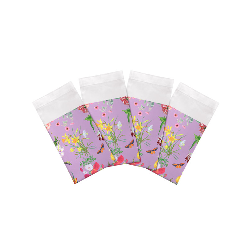 Flora Fauna Cotton Sateen Dinner Napkins, Orchid