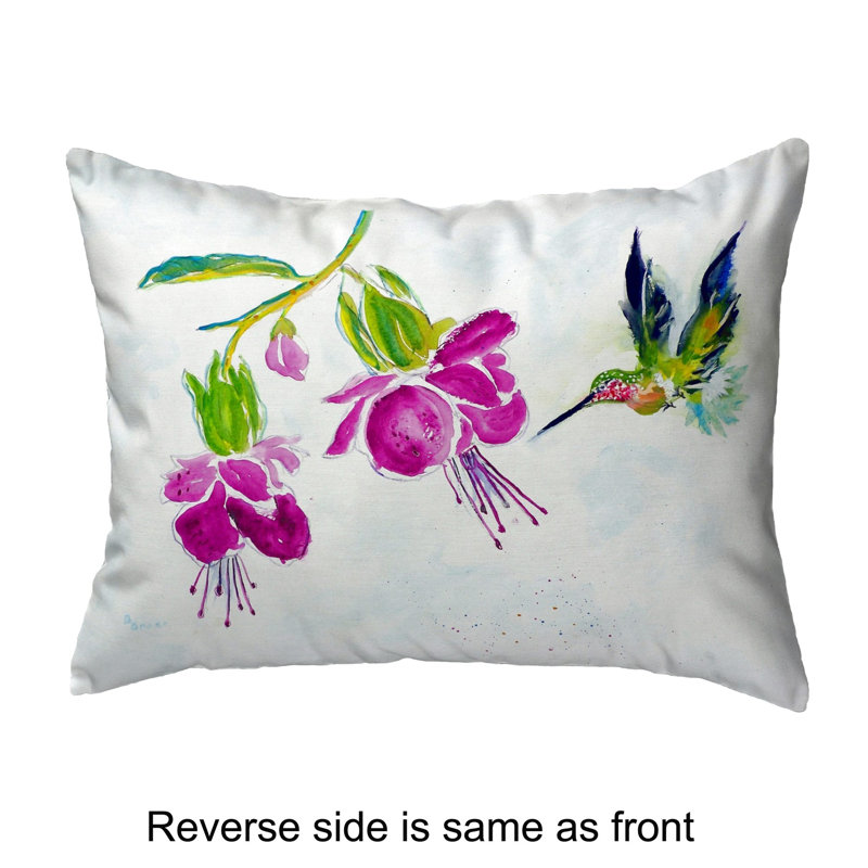 Outdoor Reversible Throw Pillow, 11"H x 14"W