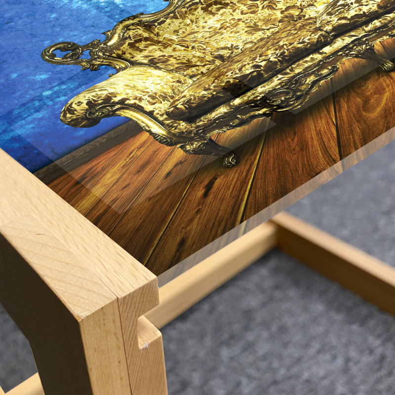 Jaman Sled Coffee Table, 62cm H x 46cm W x 40cm D
