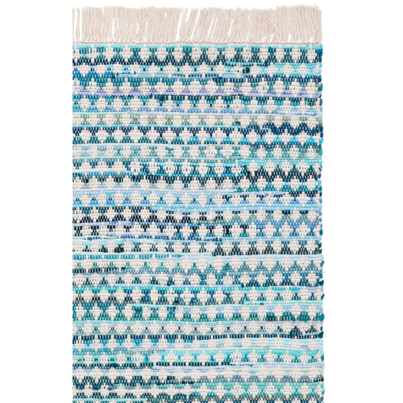 Tapis en coton tissé à la main Montauk 538, Rectangle 6 pi x 9 pi