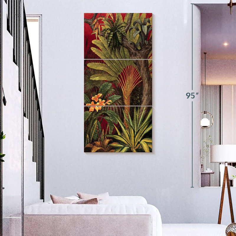 Bali Garden II, 75" H x 36" W