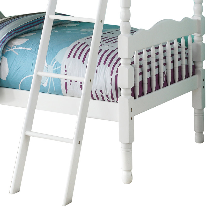 Lit superposé Twintwin au fini blanc, idéal pour le confort et le style d'une chambre à coucher