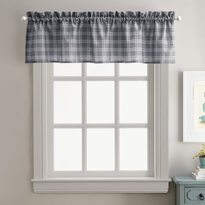 Ardath Plaid Tailored Window Valance