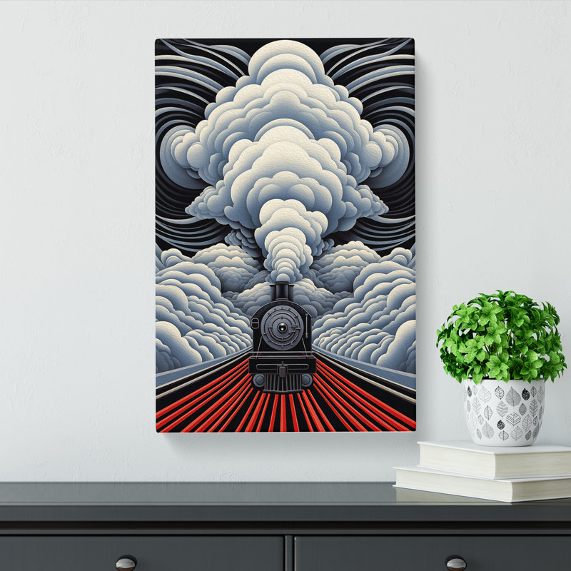 Steam Train Op - Wrapped Canvas, 76cm H x 50cm W x 3cm D