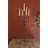  Brown Iron Five-Taper Candelabra Rustic Tabletop Centerpiece 35.5" H