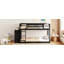 Lit superposé simple sur simple avec 4 tiroirs et 3 tablettes-1258991504