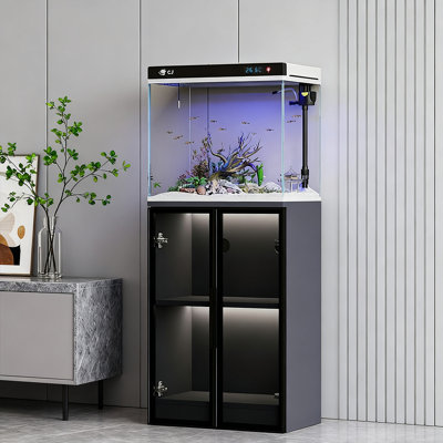 Light Luxury High-Definition Glass Floor-Standing Aquarium Tank