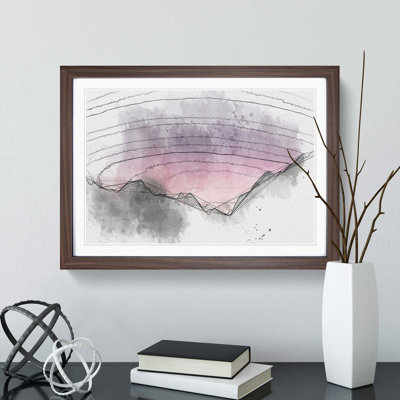 Pink Sky at Night - Framed Print