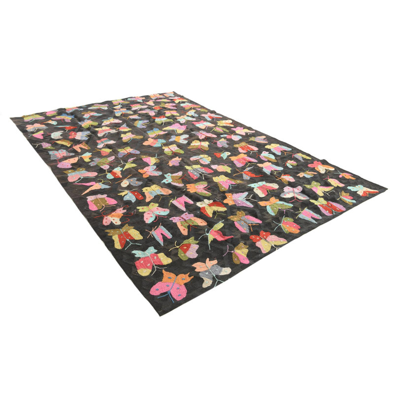 Tapis brun foncé 6x9 Perry