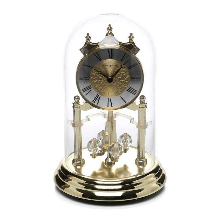 Howard Miller Christina Glam Analog Quartz Tabletop Clock in Polished Brass  & Reviews