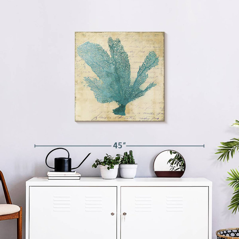 Adeliza Blue Coral I, 24" H x 24" W