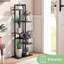 6 Potted Bamboo Plant Stand, Ideal for Indoor & Outdoor Corners - Tall Shelf Display Rack for Your Plants-1066996858