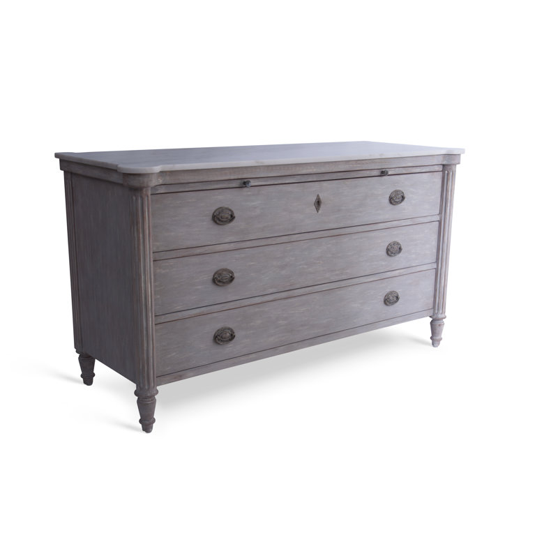 Augusta 3 - Drawer Solid Wood Dresser