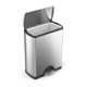 simplehuman 50 Liter / 13.0 Gallon Rectangular Kitchen Step Trash Can, Brushed Stainless Steel