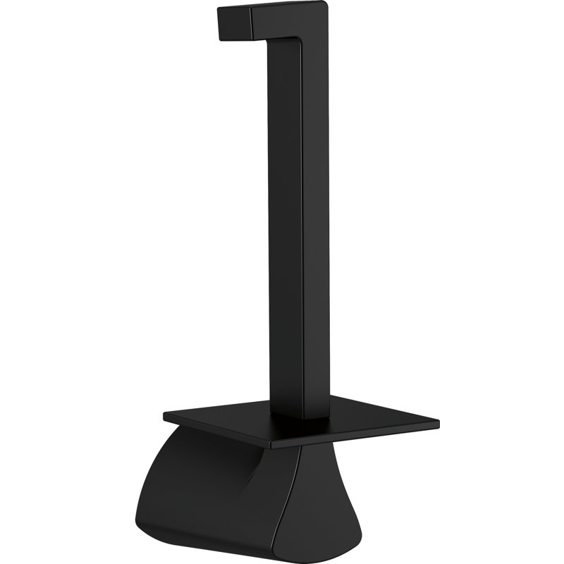 Zura Vertical Wall Mount Toilet Paper Holder, Matte Black