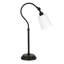 Lampe de table arquée noire 25 po Harland