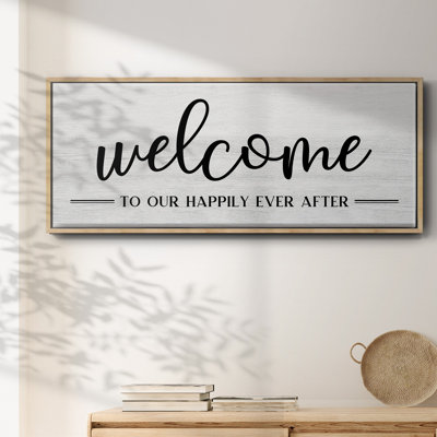 Welcome Ever After - toile encadrée