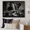 «Waterfall Cliff Scenery II», reproduction sur toile