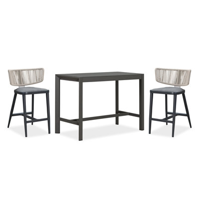 Ensemble de 2 tables de bar à hauteur de comptoir