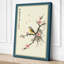 Blossoming Branch with Bird Japandi - Wrapped Canvas-912654962-912654969