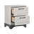 Contemporary Two-Tone White Oak And Gray Finish 2-Drawer Nightstand Bedroom Furniture 1Pc