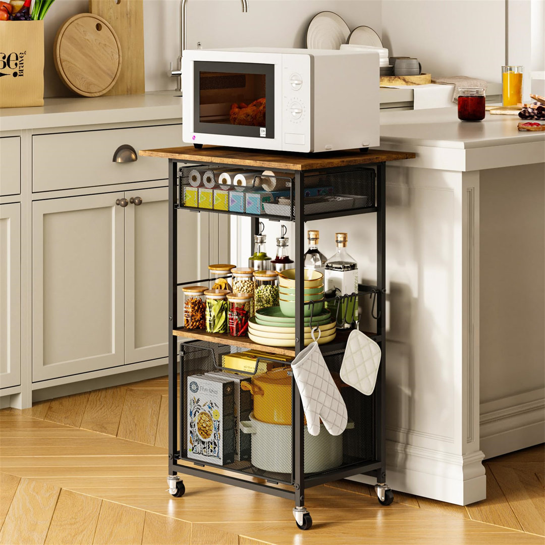 52.8'' Metal Standard Baker's Rack with Microwave Compatibility
